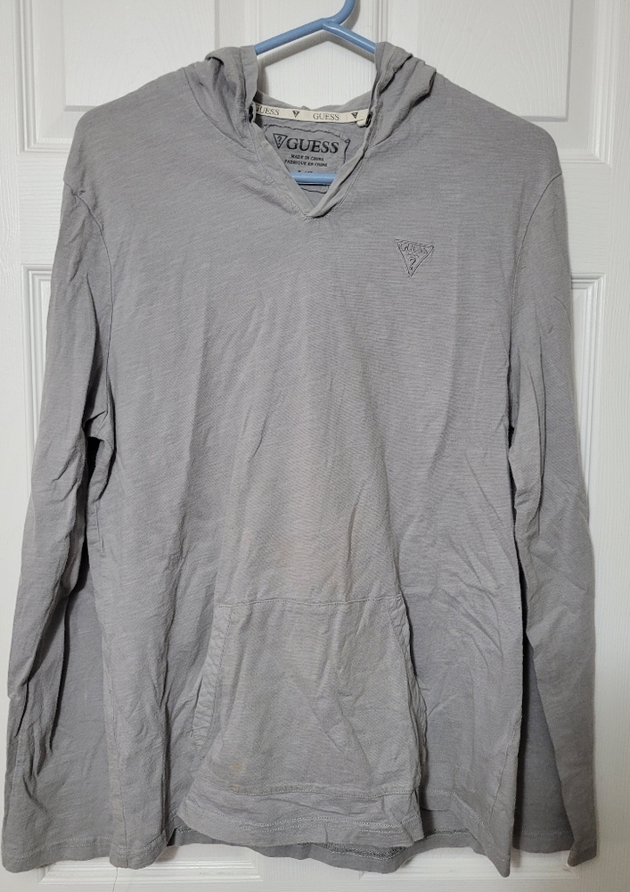 Guess hoodie - Grey men's large